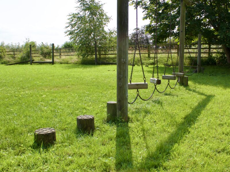 Assault course on the playing field