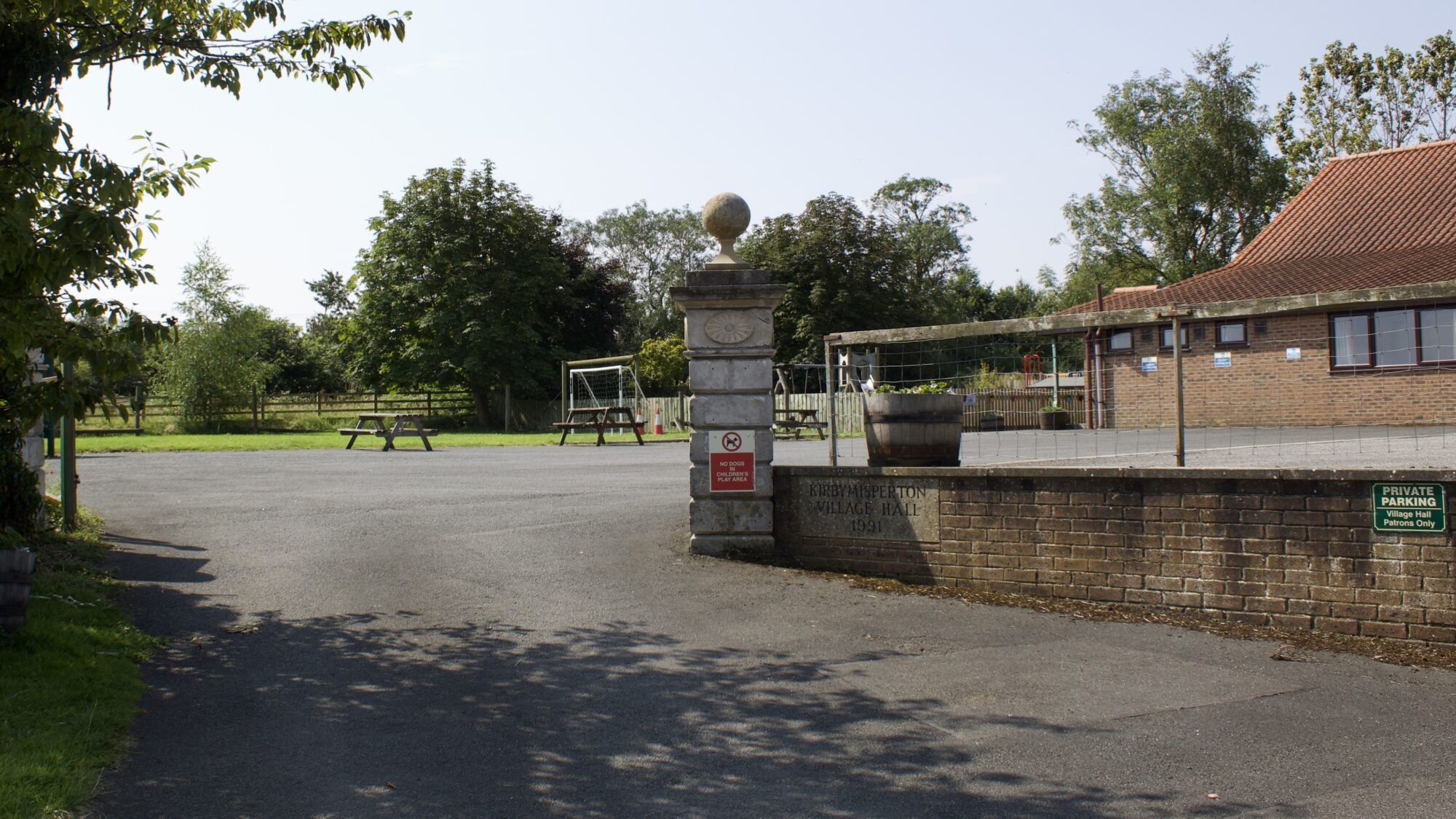 The entrance