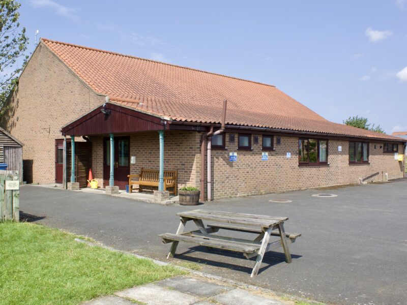 Front of the village hall